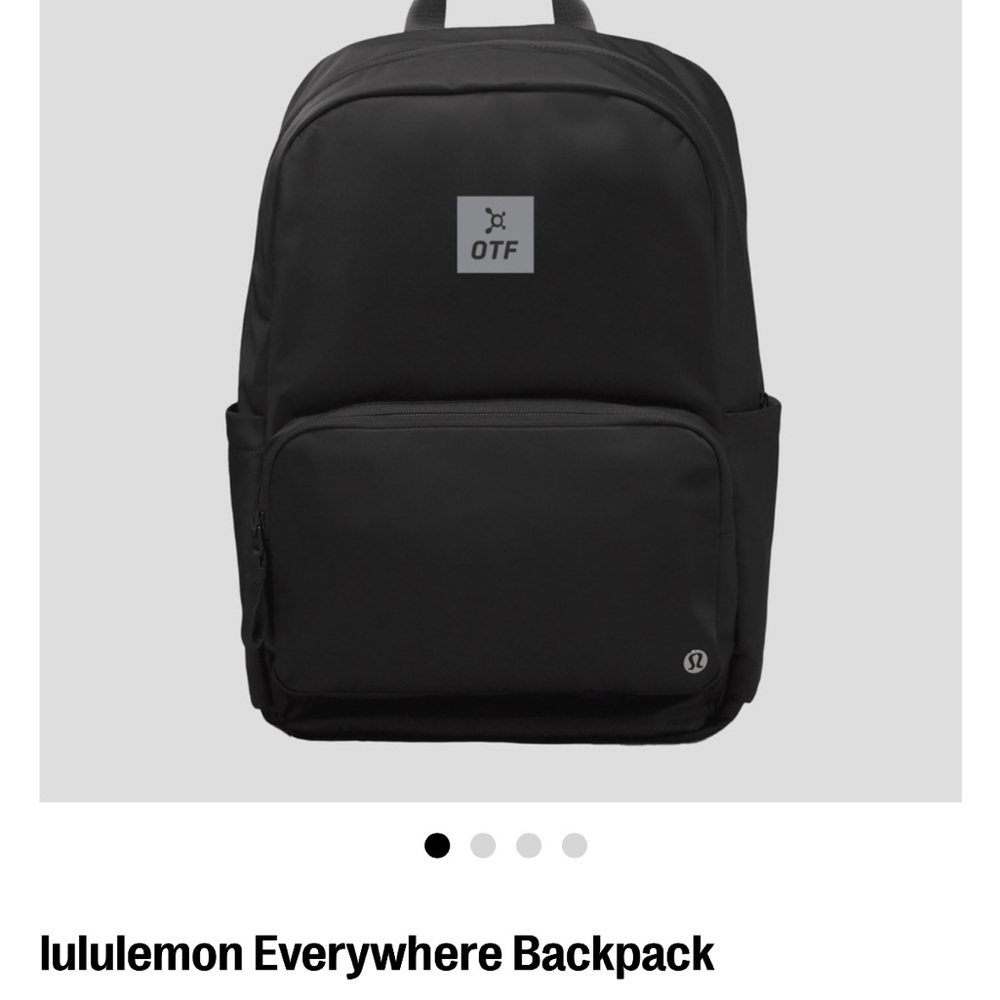 Lululemon Athletica Black Minimalist Backpack Orangetheory